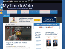 Tablet Screenshot of mytimetovote.com